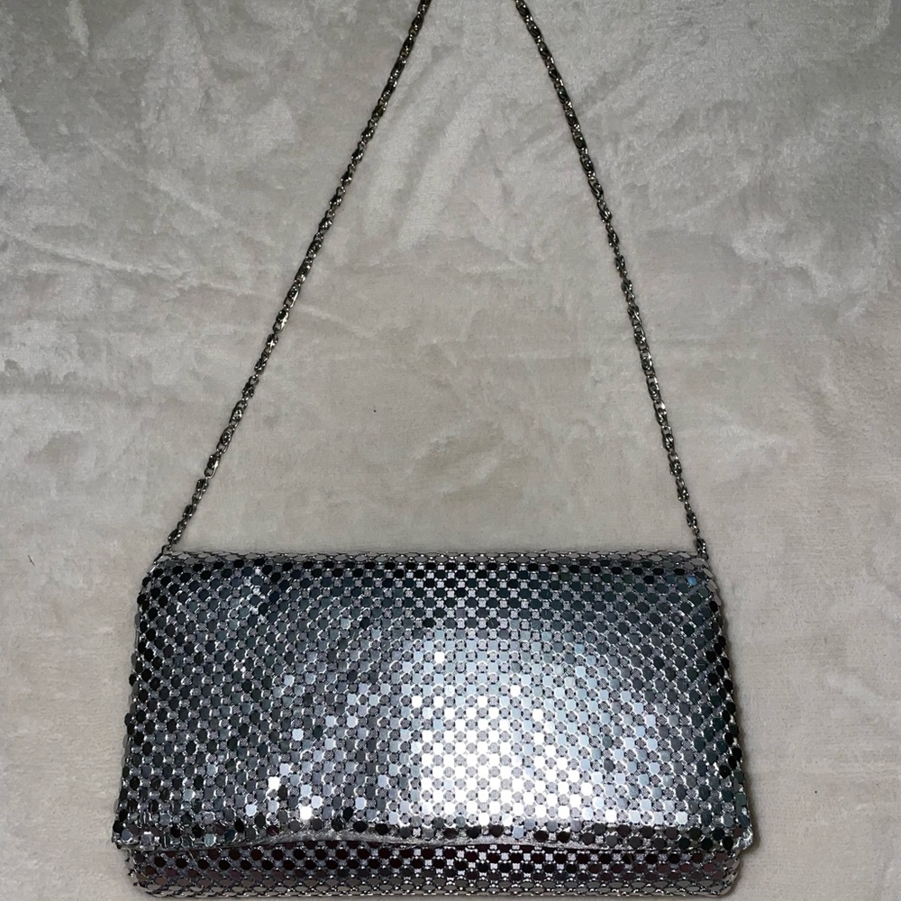 🌟Jessica McClintock Silver Clutch